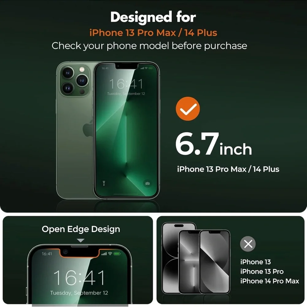 1 UNBREAKcable Privacy Screen Protector for iPhone 13 Pro Man